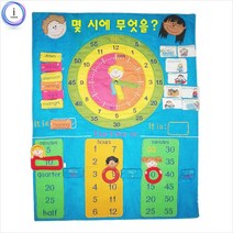 h74 차트 몇시에 무엇을 TS7038-K 스케줄벽보 어린이교구 교육 벽걸이 몇시에무엇을 하루계획, 션턕욥션!!