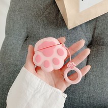 에어팟 프로2 호환 케이스 애플 2 3 프로 실리콘 보호 이어폰 커버 힙합 퍼그 강아지 음악, 에어팟 3(2021)용, 고양이발 모양 PK