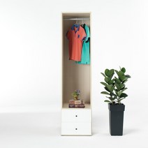 옵티마 롤스크린 드레스룸 500 2단서랍장 시스템옷장, 워시오크_GBW037SA-F