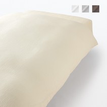 무인양품 MUJI 리오셀 코튼 이중 가제 이불 커버 JDCD1A3S, 오프 화이트
