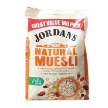 조단스 내츄럴 뮤즐리 아침식사대용 통곡물 시리얼 1kg, 상세페이지 참조
