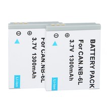 호환 부품 캐논 파워 샷 카메라용 배터리 NB-6L NB6L 1300mAh SX520 HS SX530 SX600 SX610 SX700 SX710 IXUS 85 95 200 210