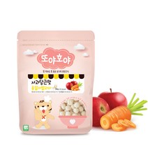 또야호야 유기농 사과당근맛 옹알이쌀과자 30g, 또야호야 사과당근맛 옹알이_30g