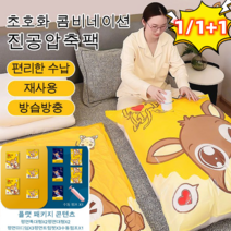 1/1+1세트 [펌프 증정]초호화 콤비 진공압축백 이불 의류 진공압축팩 10개입 (3개 소/3개 중/2개 대/2개특대형), 플렛 스타일 B세트 *1+1