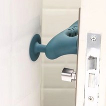 다파요 커버 정전기방지 장치 어린이보호 안전 실리콘 문고리 손잡이 쿠션 문손잡이 보호 덮개, 블루1P