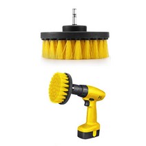 인터바겐 회전 전동 드릴 청소 원형 브러쉬 청소기 청소솔 드릴솔 전동솔 청소도구 연장비트 연장대, 원형브러쉬 대형, 1개