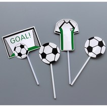 축구골대토퍼(4개입)﻿ 스포츠 축구 케이크 소품