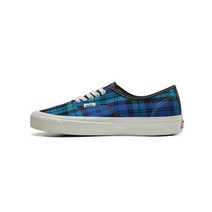 정품 반스 어센틱 44 D 애너하임팩토리 OG 플레이드 블랙 블루 VN0A5K 4Y611 Authentic ANAHEIM FACTORY PLAID BLACK BLUE