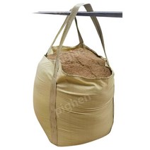 모래마대 공사현장 곡물 컨테이너 포대자루 직조백, 1 배치, 2링슬링포켓하단, Φ110x110피복두꺼워1.5톤