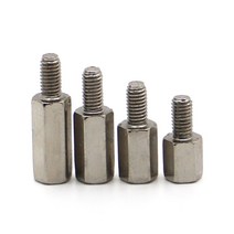 M2 / M2.5 x L + 4 M3 M4 6 수-암 니켈 도금 강철 육각 스탠드 오프 스페이서 기둥, [02] M2.5 10pcs, [12] 30mm