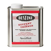 Bestine Solvent and Thinner for Rubber Cement – Cleans Ink Adhesive and Parts 32 Ounce Can, 1