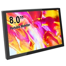 라즈베리 파이 스크린 휴대용 모니터 8 인치 LCD 디스플레이 듀얼 스피커 HDMI 호환 1280X800P IPS 스크린 게임 디스플레이
