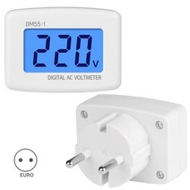 ac 110v 220v digital voltmeter eu us 플러그 volt meter socket voltage tester lcd display voltage wall, 유럽 ​​연합