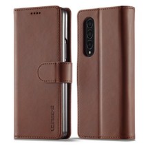 LOCH 럭셔리 가죽 지갑 휴대 전화 가방 Z 폴드3 5G 케이스