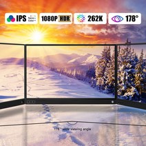 게이밍 모니터 울트라와이드모니터 15.6 인치 풀 hd 게임 휴대용 모니터 usb c type c hdmi 노트북 pc 전화 스위치 ps5 라즈베리 와이드 모니터 게임용모니터, p15a