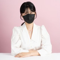 ADM 편안하고 예쁜 100%국내산 새부리형 마스크 KF94 화이트 / 블랙 (대형), 블랙 50매