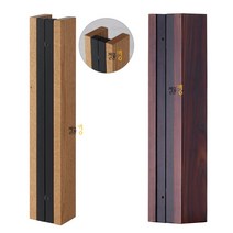 강화도어손잡이 GW65 GO65 오크 탄화목 A타입(유리문 가마찌도어 340 현관문 우드 나무), B타입