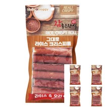 이지리치 애견간식 라이스 크리스피롤 6P 라이스 오리 강아지건강식 강아지특식