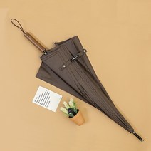 미치코런던 70 우드 솔리드 대형 자동장우산