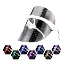 버디스킨 완전무선 충전식 3컬러 7컬러 무선 LED마스크, 투명(화이트), 버디스킨 무선충전식 7컬러 LED마스크