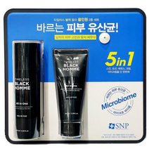 SNP 타임리스 블랙 옴므 올인원 플루이드 세트, 220ml, 1개