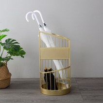 우산거치대 양산꽃이 북유럽 철제 골드 화이트 호텔 현관 로비 카페 펜션 인테리어 심플한 예쁜, 큰금색은대략20개정도 수납