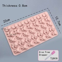 실리콘 몰드 실리콘 몰드 스포이드 그리드 거미 동물 퐁당 초콜릿 캔디 몰드 케이크 장식, yq7137