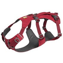 ruffwear 강아지용 러프웨어 플래그라인 경량 다목적 하네스, 1-작은, 붉은 바위