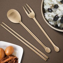 어린이둥근꼬리숟가락 젓가락 수저 유기포크 각인 놋, 쿠팡 본상품선택, 쿠팡 젓가락, 쿠팡 본상품선택