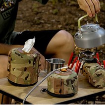 느낌있는 휴지케이스 캠핑 이소가스 부탄가스 커버