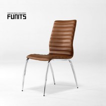 퍼니츠 볼렛 가죽의자 안락의자, 브라운, 1개