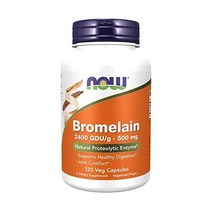 NOW 브로멜라인 파인애픞 추출물 Bromelain 2 400 GDU/g 500 mg 120캡슐