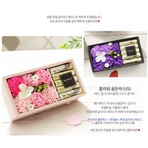 플라워 용돈박스 (S) 어버이날 생신 명절 용돈 선물, 2개, 레드