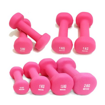 프로모릭스 네오프렌 미용아령 2개세트 0.5~2KG, 1kg