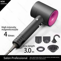 낙엽 먼지 전문 리프리스 헤어 드라이어 음이온 빠른 건조 가정용 강력한 지속적인 플라이어웨이 부착 전기, 25.Rose 5 Parts - KR