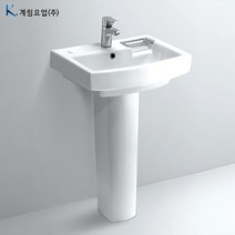 계림긴다리세면대L-206FD(A103)자동폽업+트랩포함, 벽배수용P트랩