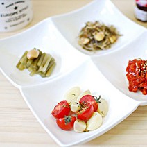 사각나눔접시, 사각나눔접시22cm, 1개