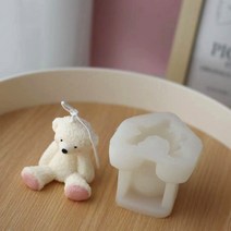 곰돌이몰드 실리콘몰드제작 플러시 테디 베어 실리콘 몰드 양초 석고 홈 인테리어 DIY 양초 크리스마스 몰드109920