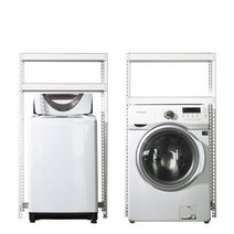 아트박스/스피드랙 스피드랙 건조기 세탁기 선반 2단 1200 x 900 x 2100, 화이트, 12mm 강화 MDF