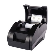 바코드 프린터 라벨 생성기 58mm 열 영수증 빌 Pos USB 포트 지원 리눅스 현금 서랍, 02 블랙 USB printer_02 미국 플러그