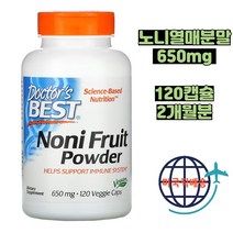 닥터스베스트 노니분말가루 650mg 베지캡슐 120정