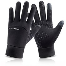 스키장갑 보드장갑 Warm Winter Gloves for Men Touchscreen Waterproof Windproof Cycling Snowboard Moto, 01 Black_03 XL