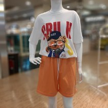 리틀브렌 주니어 남녀공용 신상할인 핫해 예쁜컬러 통넓고 편한 고무 밴딩 면바지 여름 4부 반바지 LBTM2154Z