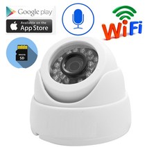 가정용cctv 태양열 방범용 현관문 외부 홈 cctv ip 카메라 와이파이 1080p 감시 보안 무선 카메라 tf 카드 슬롯 적외선 오디오 돔 ipcam onvif 167, 64g 카드로, 우리 플러그, 2.8mm