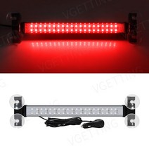 차량용 경광등 싸이키 경찰 조명 40 Led 스트로브 비상 신호 경고 깜박임 비콘 구급차 소방관 트럭 자동 교통 고문 12-24V, [08] Red, 08 Red, 08 Red