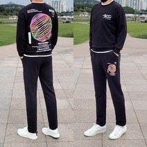 [당일발송] 남자 트레이닝복 세트 맨투맨 셋업 가을 츄리닝 남성 트레이닝 운동복