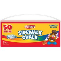 Playskool Super Bucket Sidewalk Chalk 50 Count (Plastic Tub With Handle)