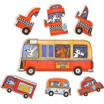 두꺼운 푹신한 아들 아기 자동차퍼즐 돌 장난감 4살, 1개