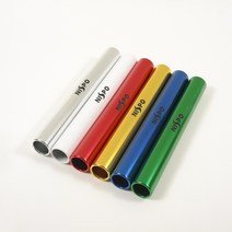 NISPO 니스포 6레인 알루미늄바톤세트 계주이어달리기바통, 성인용 (30cm)