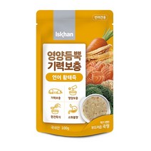 와와펫 이즈칸 독 영양듬뿍 기력보충 연어황태죽 100g 12개, 본상품선택